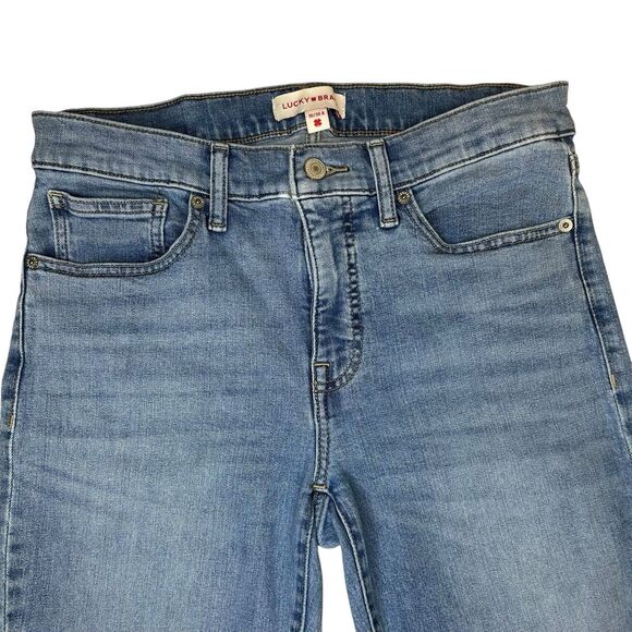 Lucky Brand AVA Mid Rise Skinny Ankle Jeans Size 10 / 30 Waist Light Wash - Picture 4 of 11